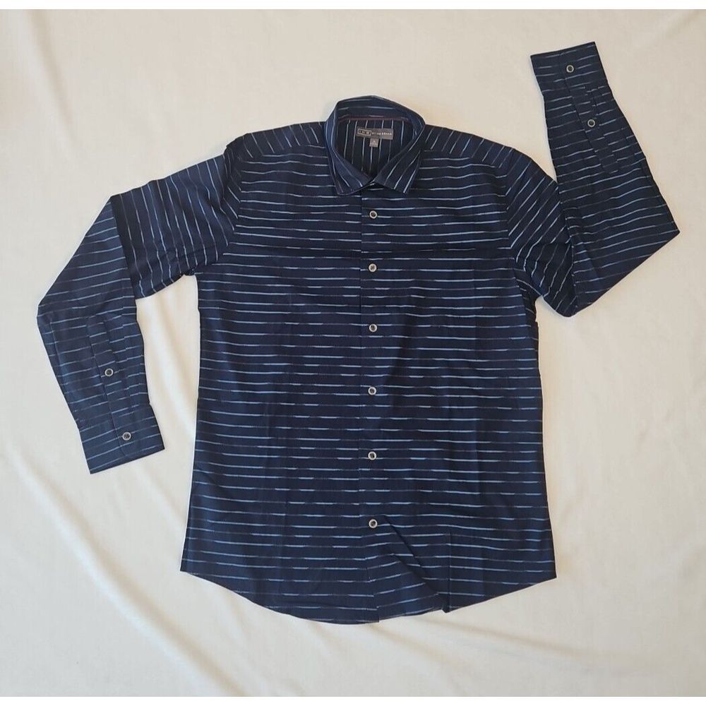 IKE BEHAR Men's Polo Shirt- Dark Blue USED Size‎ SMALL Men